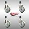 Service Caster 5 Inch 316SS Gray Polyurethane Swivel 1-7/8 Inch Expanding Stem Caster Set SCC SCC-SS316EX20S514-PPUB-178-4 - alternate 5